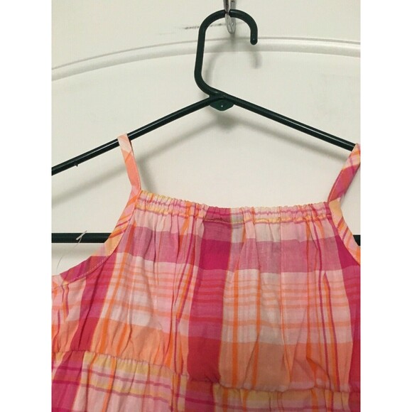 Faded Glory Plaid Sleeveless Cami Dress Spaghetti Straps Toddler Girls Size 4T - Picture 7 of 9